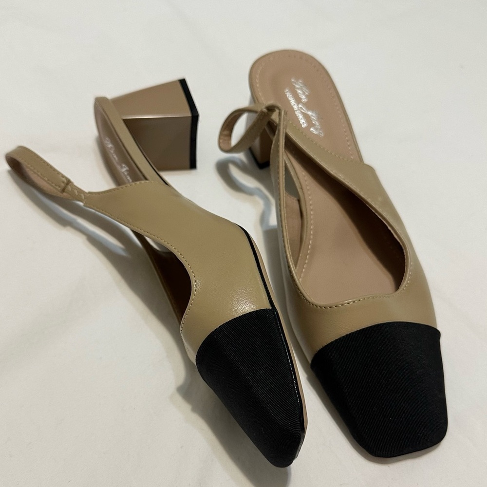 NWOT block heel slingbacks sz.40